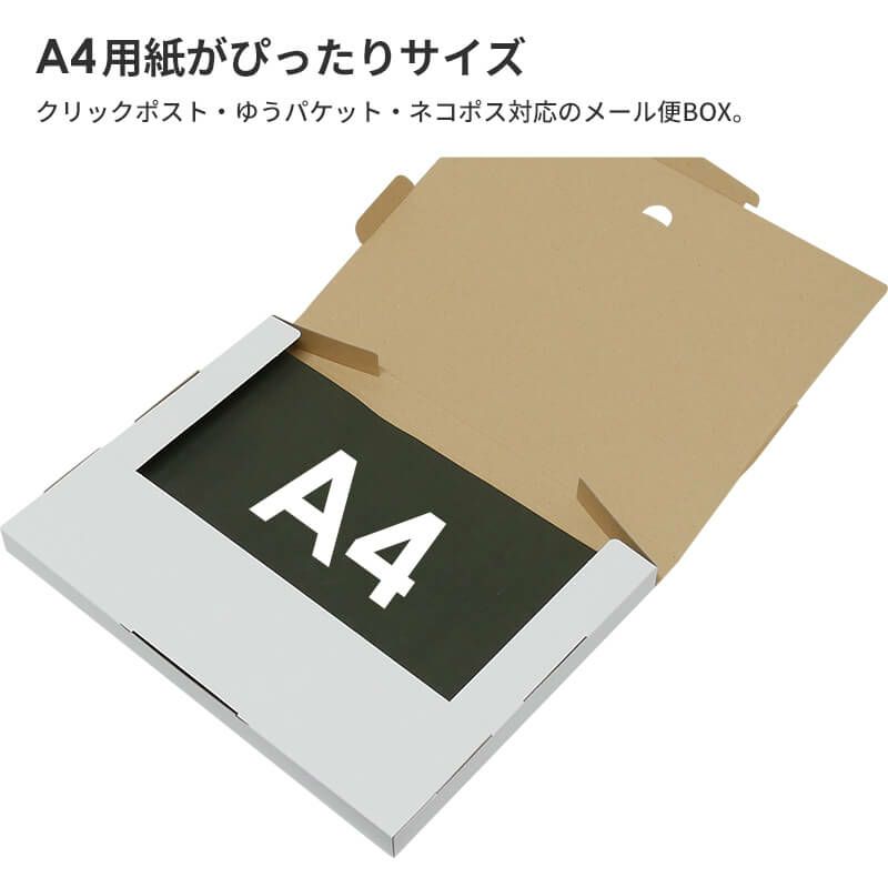 【FY04】ポスト投函用ダンボール箱 [ 310×227×23mm ]