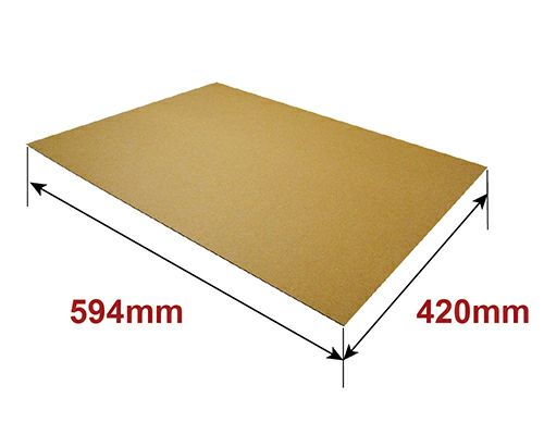 【FB20】 板ダンボール A２サイズ [ 594×420mm ]