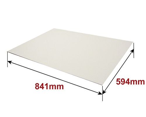 【FB24】 白板ダンボール A1サイズ [ 841×594mm ]