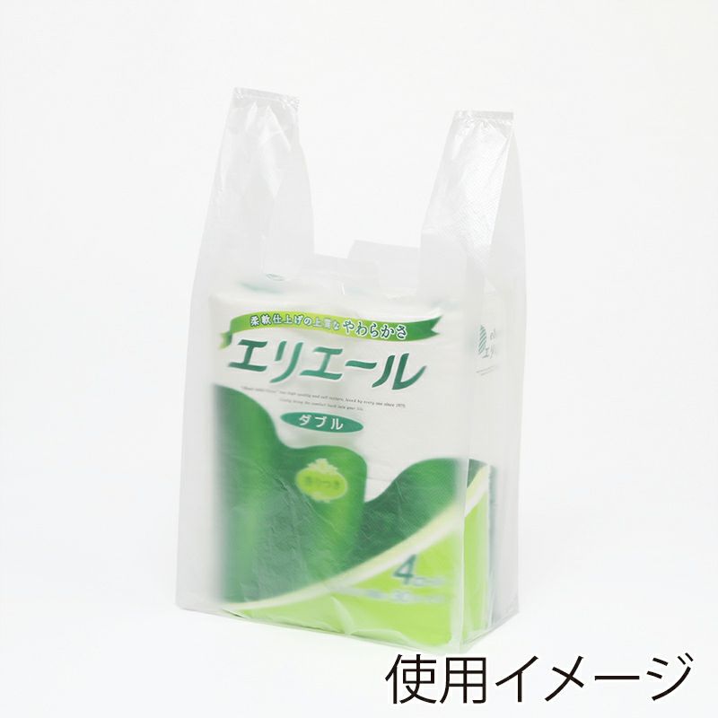 ヘイコー レジ袋 EFハンド M ナチュラル 【厚0.012×幅215/全体幅340×高430mm(マチ:125mm)】