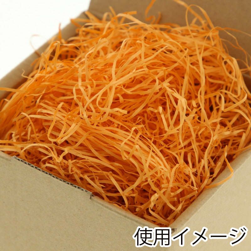ヘイコー 緩衝材 紙パッキン 業務用 1kg入 オレンジ 【30×30×17cm】