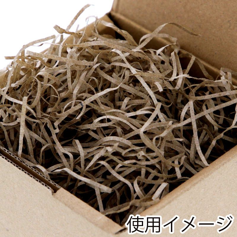 ヘイコー 緩衝材 ボーガスパッキン 1kg入 クラフト 【カット幅:1mm】